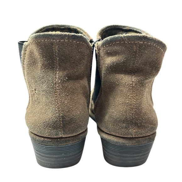 Fly London Boots 39 Yade Ankle Booties Wedge Pull On Brown Suede P500426003 - Picture 5 of 11